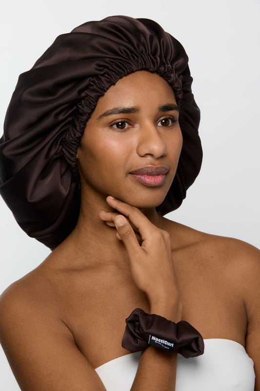 MOCHA - Chouchou satin anti-casse