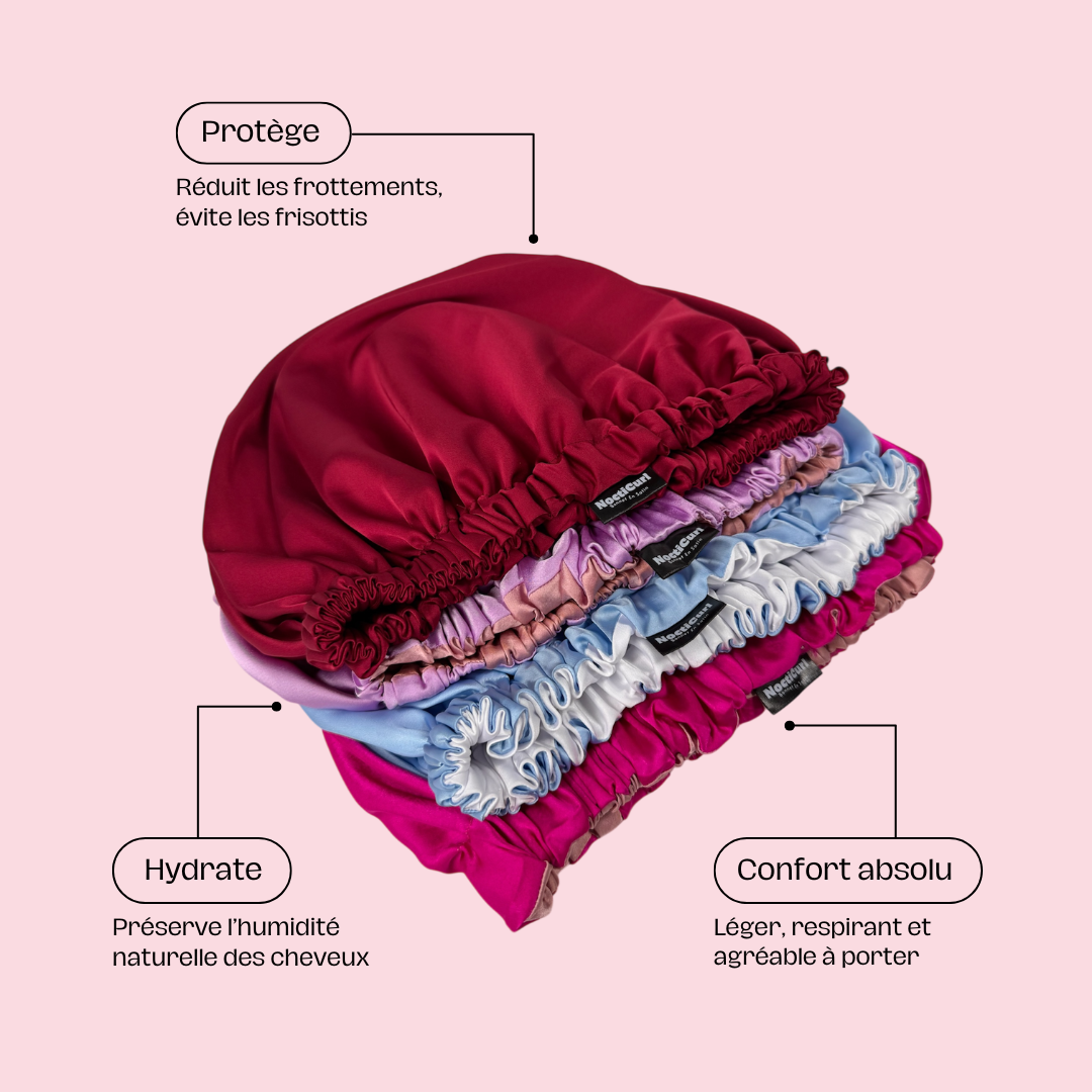 CHEETAH - Bonnet satin anti-casse nuit