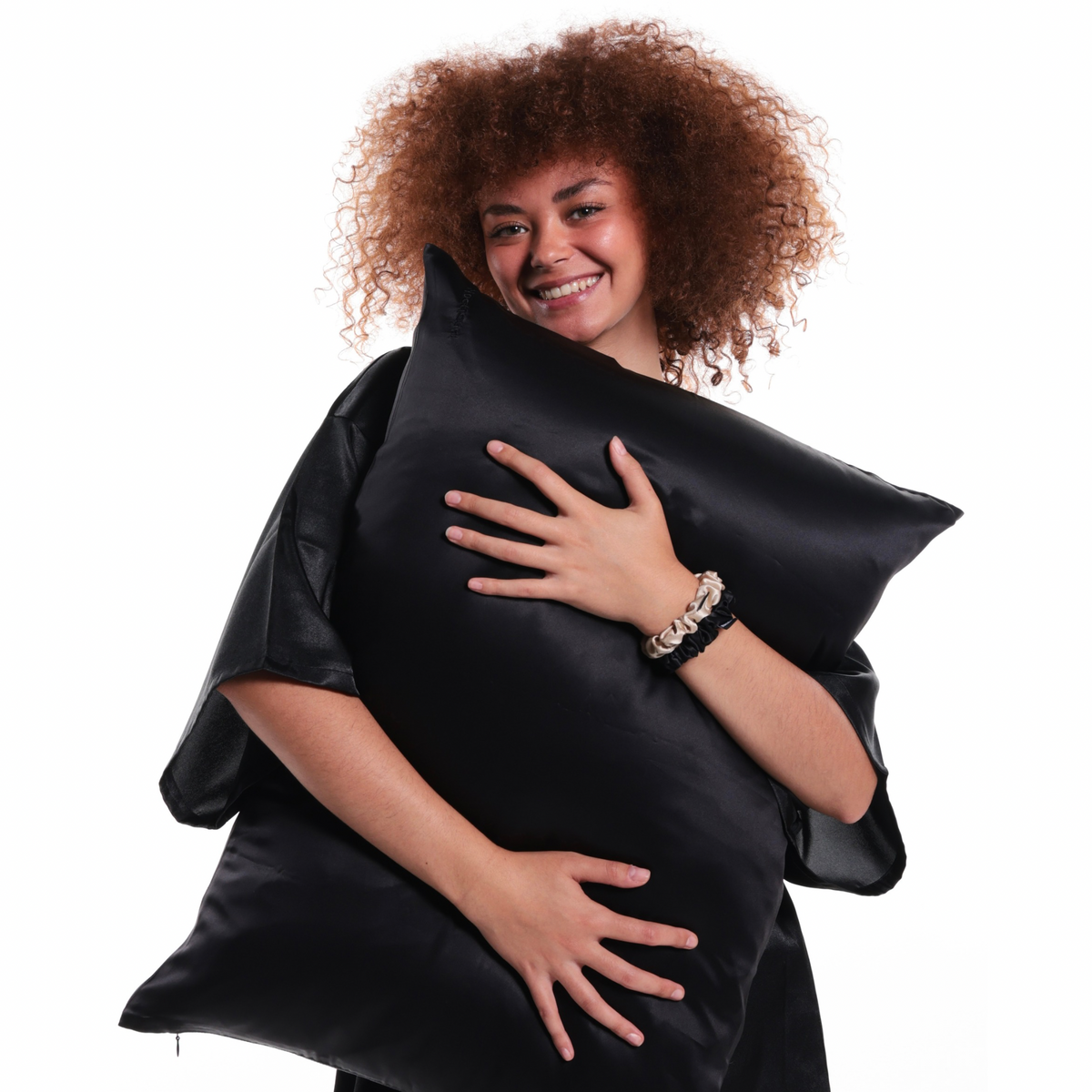 Taie d'oreiller en soie de mûrier – Noir